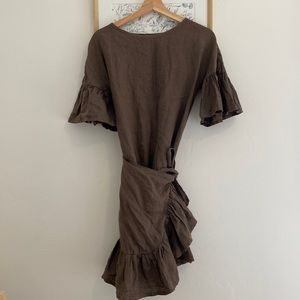 MADE IN EUROPE | RUFFLE LINEN MINI